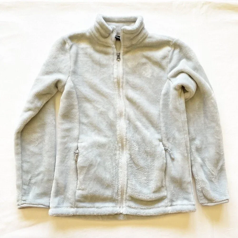 32 Degrees Heat Girls Gray Polyester Faux Fur Jacket Size 10/12 - Picture 1 of 6